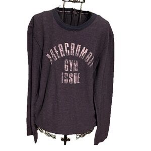 Abercrombie & Fitch Charcoal Long Sleeve Tee